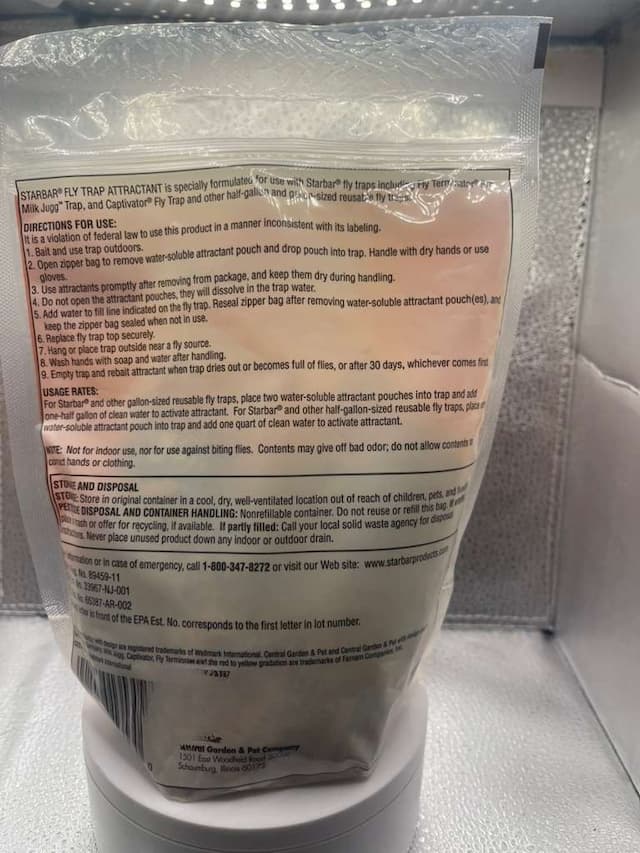 Starbar Fly Trap Attractant Pouches
