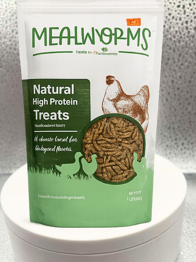 Dried Mealworms for Chickens & Poultry Natural High Protein Treats 1 lb